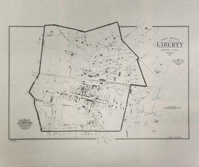 Gray's New Map of Liberty (Bedford County) - 1877 - Image 2