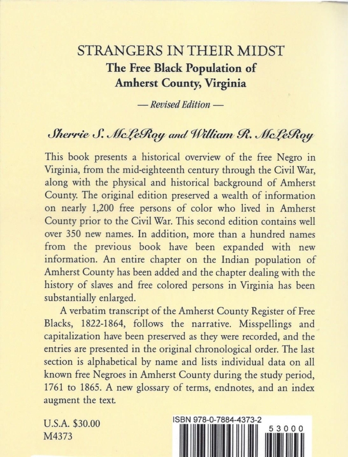 Strangers in Their Midst: The Free Black Population of Amherst County Virginia - Image 2