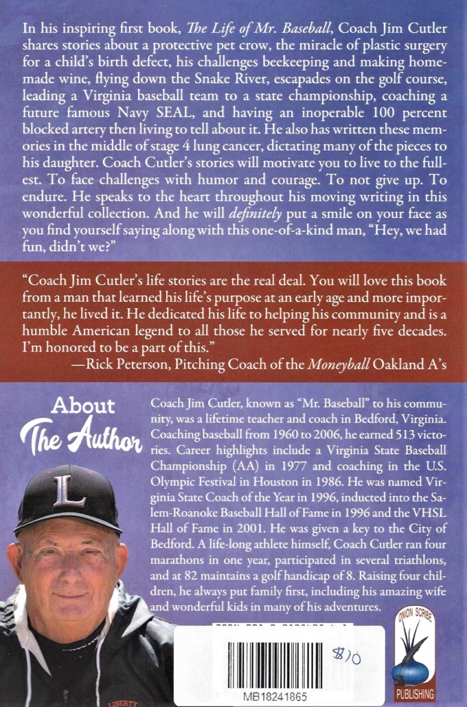 The Life of Mr. Baseball – Stories from Coach Cutler (Baseball Coach in Bedford, VA from 1960 to 2006 & Teacher) - Image 2