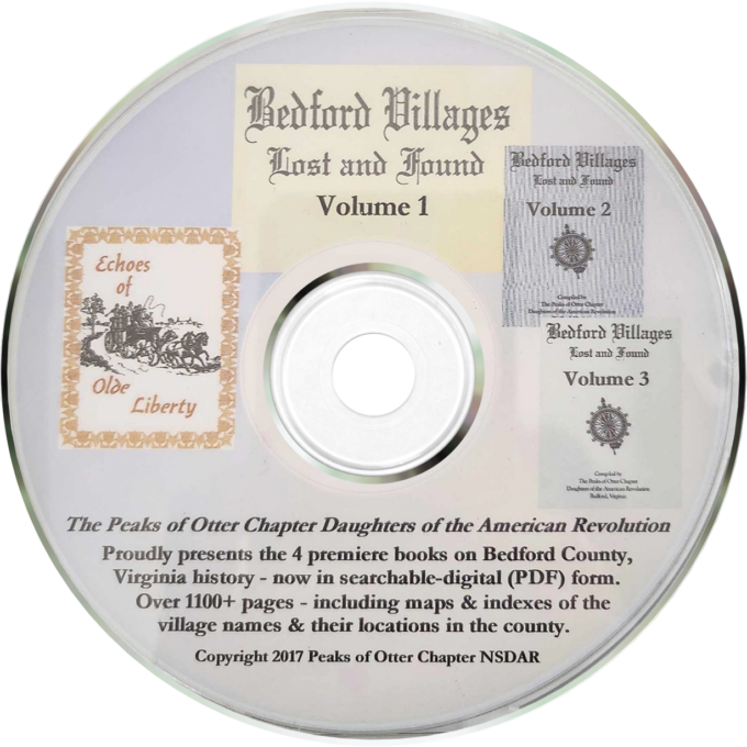 Searchable CD ~ Bedford Villages Lost and Found, Volumes 1 - 3 & Echoes of Olde Liberty