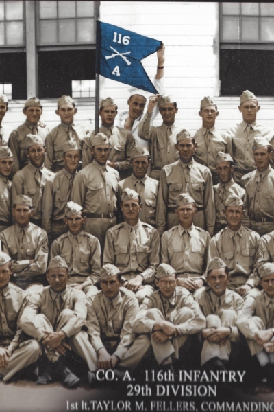 Group Picture of Company A, 116th infantry, 29th division