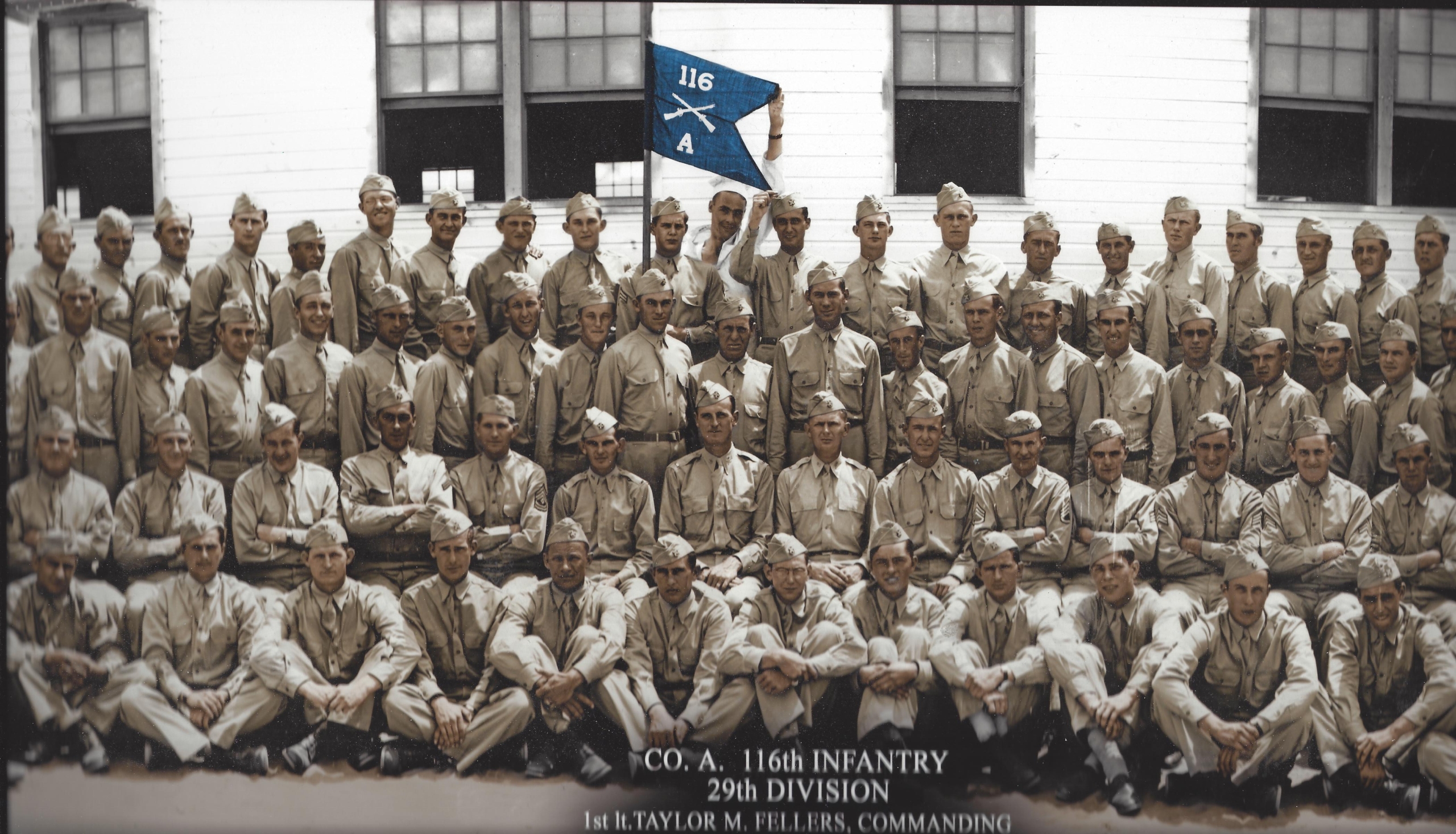 Group Picture of Company A, 116th infantry, 29th division
