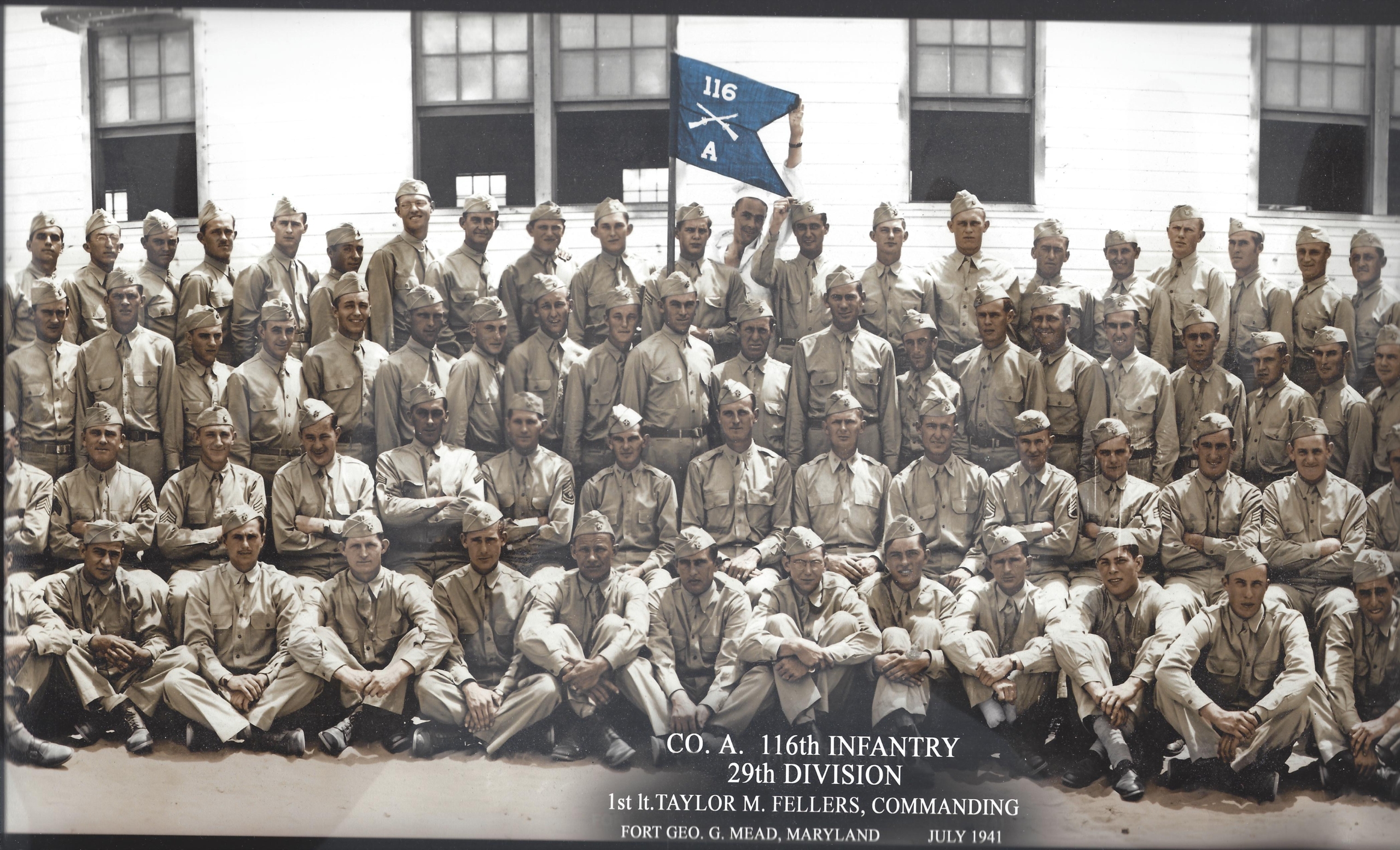 Group Picture of Company A, 116th infantry, 29th division - Image 5