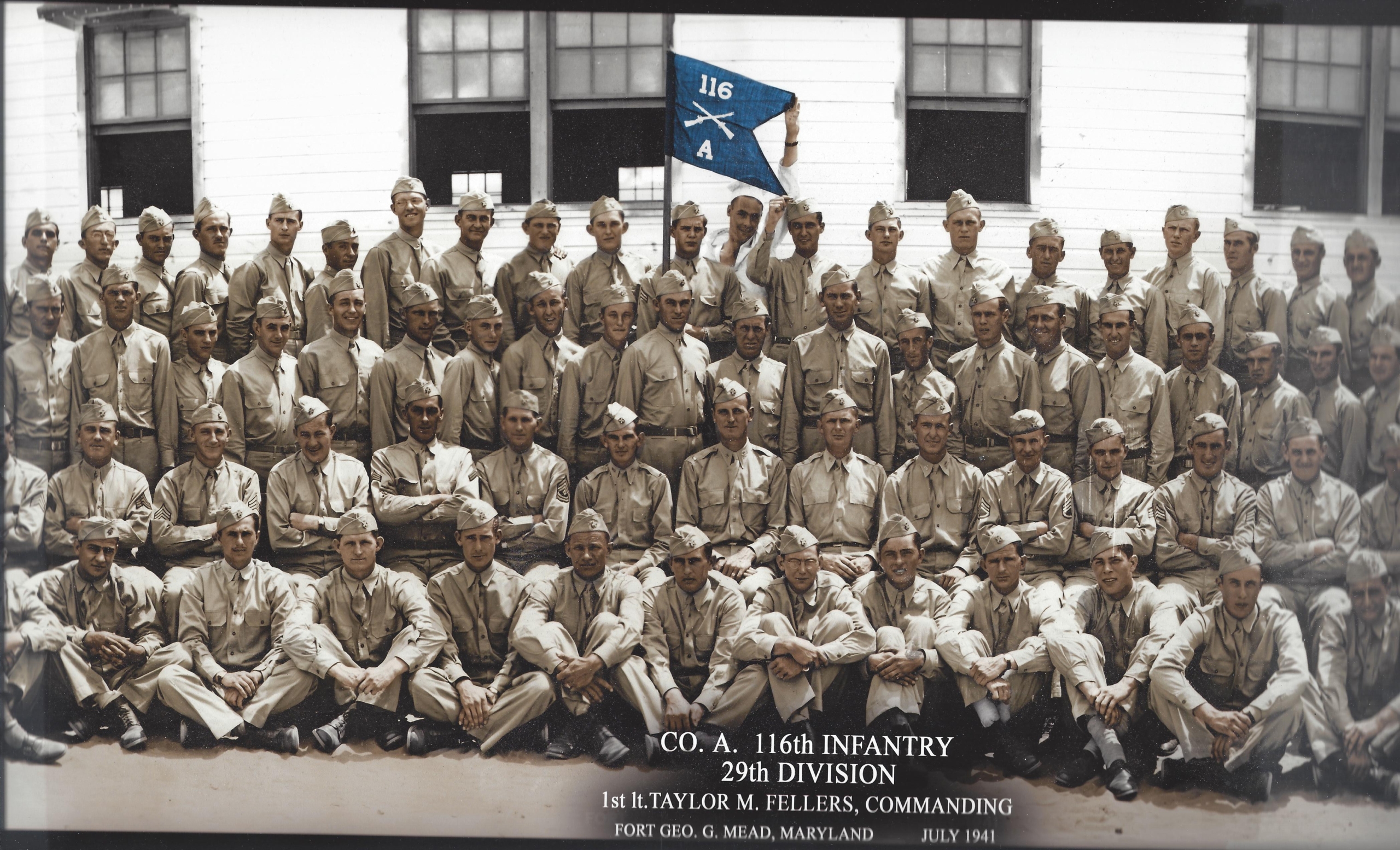 Group Picture of Company A, 116th infantry, 29th division - Image 4